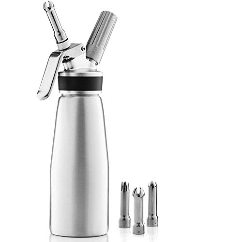 DIDILI 250Ml Cream Mixer Aluminum Alloy Cream Cream Foamer Homemade Cream Maker with Accessories Decorating Mouth Brush