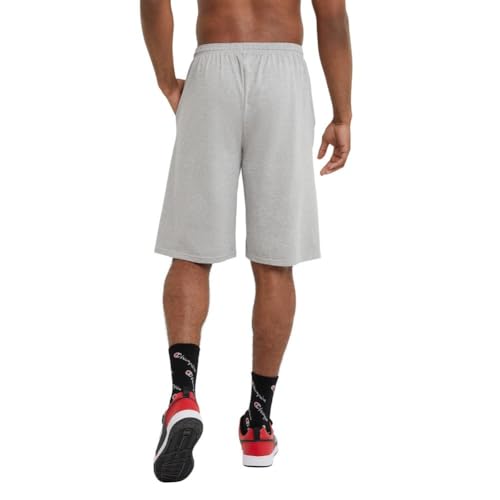 Image of Champion Men Graphic Lounge Short,Standard Fit,7 inch Inseam,Script Logo,Lightweight 100% Cotton Jersy,Available Regular,Big,Tall