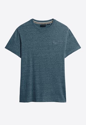 T-shirt col rond Superdry homme bleu Alaskan Blue Marl taille S