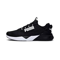 PUMA Men's Retaliate 2 Sneaker, Black/White, US 12