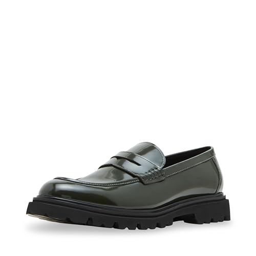 Steve Madden Men's Halian Loafer, Dark Green, 6.5 UK