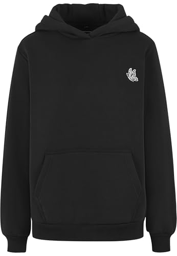 Miss Tee Flying Butterfly EMB Fluffy Hoody Black, M