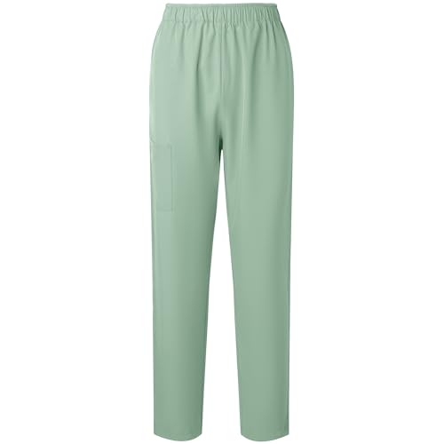 Image of Women's Medica Scrub Pants Pull On Workwear Cargo Pocket Elastic Waist Hospital Uniform Trousers