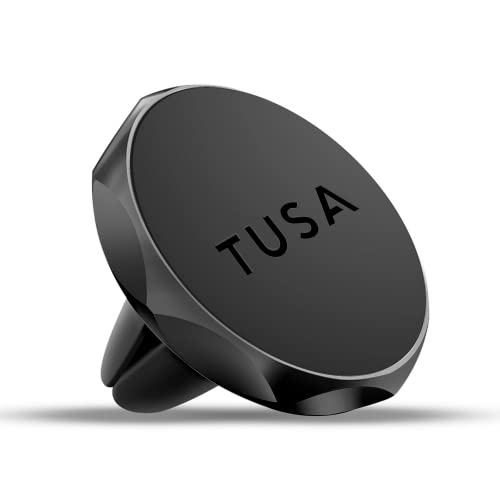 Image of Tusa Magnetic Car Phone Holder, Universal Air Vent Holder with 360 Degree Rotation (Black)