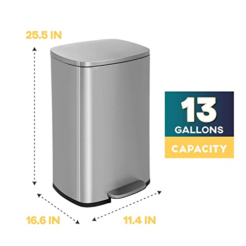 Fdw SWL-TC-ST13-FDW 13 Gallon/50 L Garbage Can Kitchen Trash Can thumb #7