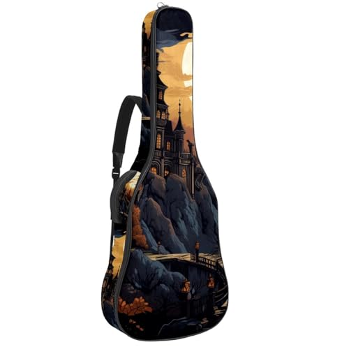 Housse guitare acoustique imperméable 44 pouces avec poches et bretelles
