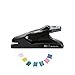 OfficeGoods Stapler, Binder or Paper Clip - NO Slip Clip - New Exciting Reinvention to Clasp & Fasten Documents or Reports of 2-50 Pages Perfectly - 40 Multi-Colored Clips Included and Reusable