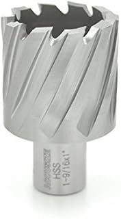 Accusize Industrial Tools 1-11/16 inch Cutting Dia, 1 inch Cutting Depth, H.S.S. Annular Cutter with 3/4 inch Weldon Shank, 2080-2032