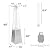 LUCKYERMORE Pyramid Patio Propane Heater, 42,000 BTU Heavy Duty Quartz Glass Tube Flame Heater with Wheels Propane, Stainless Steel