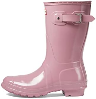 Hunter Original Short Gloss Rain Boots for Women - Woven Nylon Lining, Multi-Layer Cushioned Sponge Insole, and Rubber Construction Tufted Purple 8 M