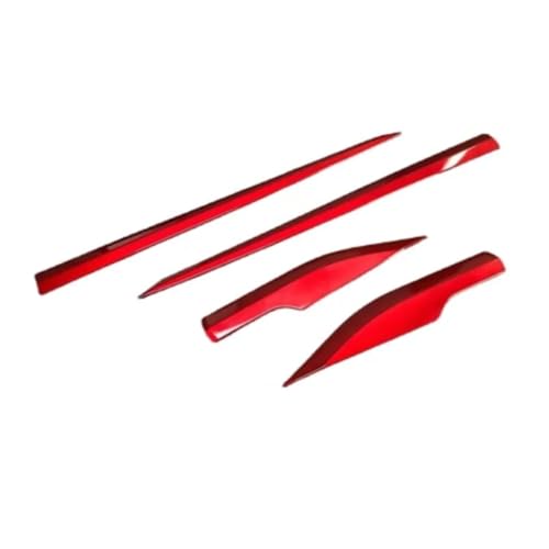 Moldura de puerta cromada ABS de alto rendimiento para Toyota C-HR XA10 2018-2022 en rojo