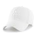 Los Angeles Dodgers Strapback '47 Brand Clean Up Adjustable Cap Hat All White