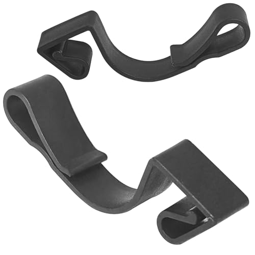 com-four® 50x Dachrinnenhaken für Lichterketten - Regenrinnen-Haken aus Kunststoff - Befestigung für Weihnachtsaußenbeleuchtung - Lichterkettenhalterung