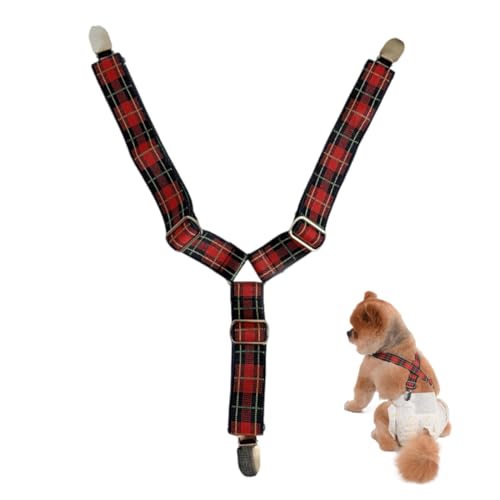 EUYKQNOI Hundewindel-Hosenträger,Hunde-Hosenträger,Hunde-Windelgeschirr, Hosenträger für hundewindeln für hündinnen läufigkeitshose Windeln, Damen, Welpen-Hosenträger, Bauchbänder, Haustier-Kleidung,M