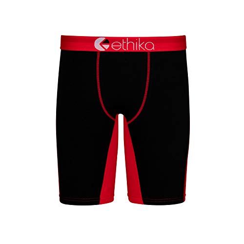 Ethika Boys Staple Boxer Brief 4-Way Stretch with Signature Waistband for All-Day Comfort - Red OG - Contrast(BKR XL)