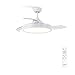 Produktbild CREATE / WIND CLEAR/Deckenventilator Weiß mit Beleuchtung und Fernbedienung, einziehbare Flügel/Leise, Timer, DC-Motor, 40W, Ø107cm, Sommer-Winterbetrieb