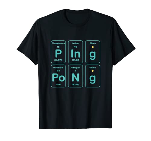 Mesa Periódica Ping Pong Divertido Camiseta