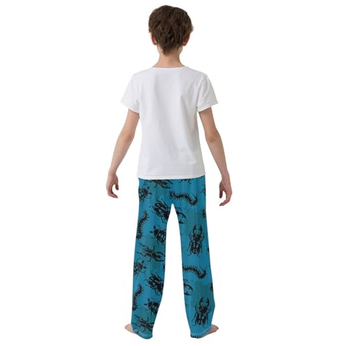 Pajamas Pants Soft Beetles Bugs Long Sleep Pjs Lounge Pajama Bottoms Elastic Waist with Pockets3