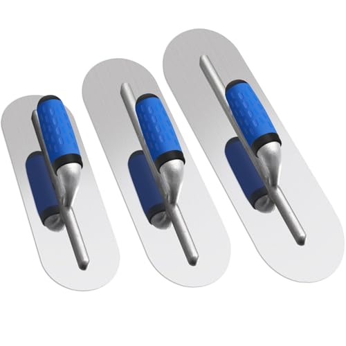 Lasnten 3 PC Stainless Steel Pool Trowel Set (16" x