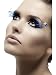 Blue with Neon Feather Plume Eyelashes