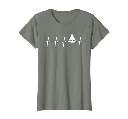 Voile battement de coeur cadeau pour marins t-shirt