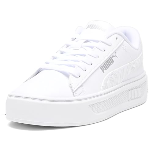 Image of Puma Womens Smash V3 Platform Lace Up Sneakers Shoes Casual