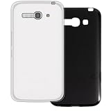 UOGNADGD 2-Pack TPU Case Compatible with Alcatel One Touch Pop C9 7047D Phone Cover - Shockproof Flexible Protective Accessories with Precise Cutouts (White+Black)