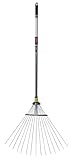 Spear & Jackson – Balai à Gazon Extensible | 15 Dents Acier réglables de 19 à 60 cm | Manche télescopique Aluminium 82–166 cm