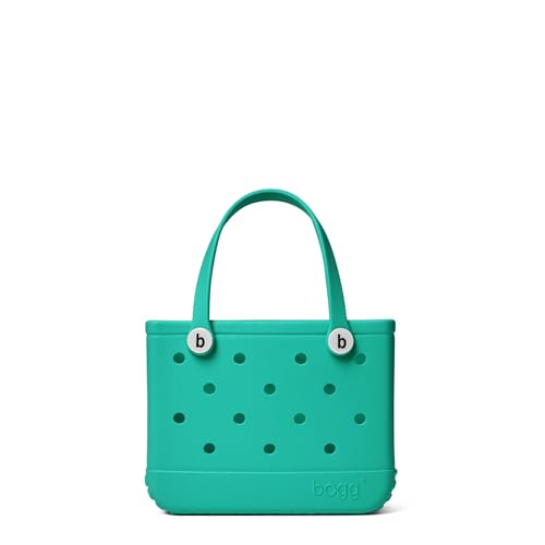 Image of BOGG BAG Bitty Small Tote - 11 inch x 8.5 inch x 4.5 inch - Durable, Washable, Tip-proof - Beach, Pool, Boat, Work, Sports (Cabana Boy with White Buttons)