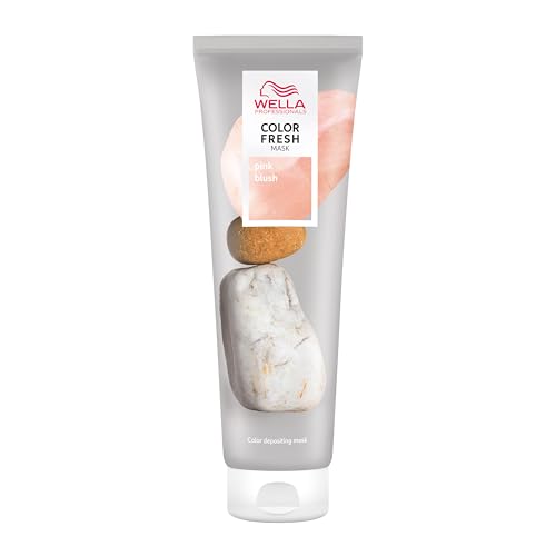 Wella Professionals Mascarilla Color Fresh Rosa Suave - Mascarilla Color y Brillo - Tinte Rosa Suave Temporal con Aceite de Aguacate (150ml)