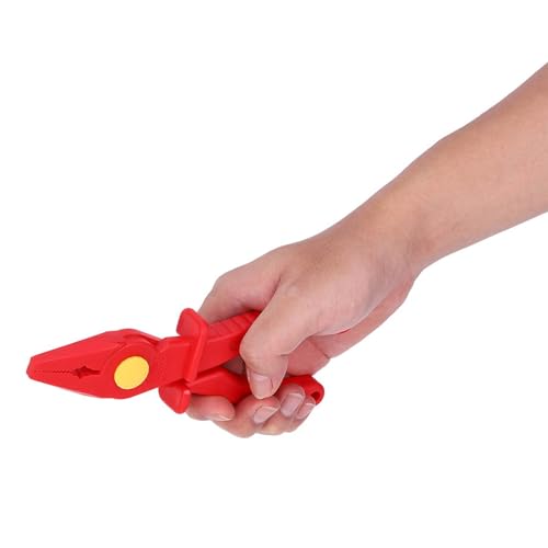 Multi-Functional Insulated Plastic Pliers, Nose Plastic Pliers 1000V Insulated, Integral Insulation Cutting Plier with Ergonomic Handle