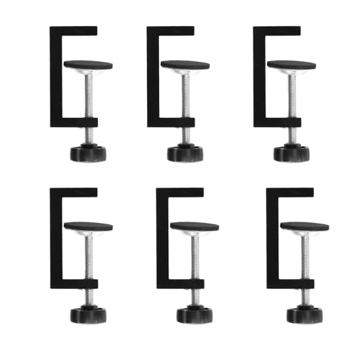 6PCS G Clamps for Woodworking Adjustable Screw Clamps C Clamp 10-57mm Universal Table Clamps Wood for Mini Bar Mounting Welding Crafts