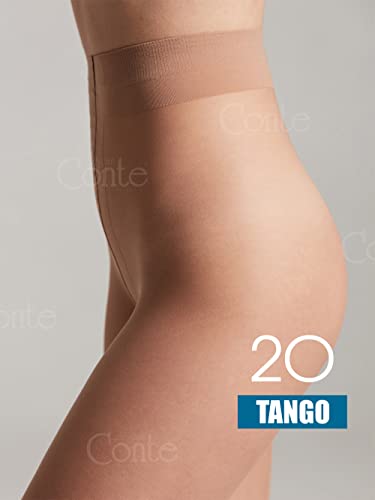 Image of Conte Tights Sheer to Waist Pantyhose with Satin Silky Touch Effect, Tango 20 Den