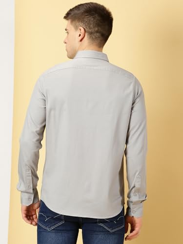 Image of Thomas Scott Men Classic Slim Fit Cotton Casual Full Sleeves Shirt