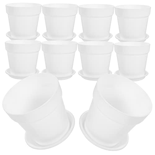 UPKOCH 40 Conjuntos De Imitação De Cerâmica Vaso De Flores De Plástico Plantadores Internos Vasos De