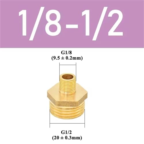 Niple hexagonal de latón para reparar fugas en tubería 3