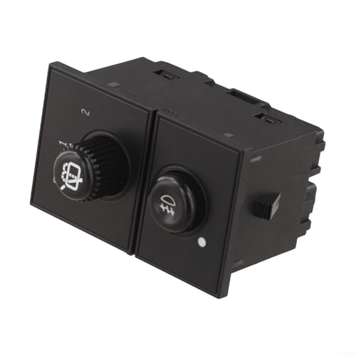 Interrupteur de phare antibrouillard arrière en plastique noir durable - 3