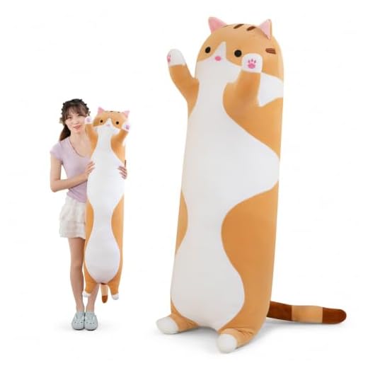 Plush Long Cat Body Pillow
