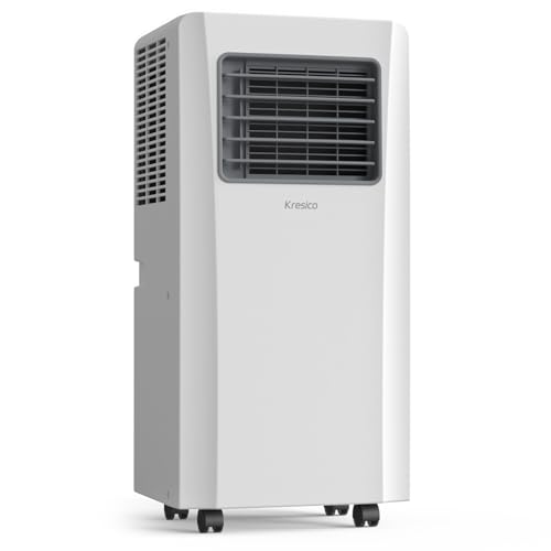Kresico Mobile Klimaanlage 8000 BTU, Klimaanlage mobil mit Abluftschlauch, Mobiles Klimagerät mit Abluftschlauch für Räume bis zu 24m²/75m³,...