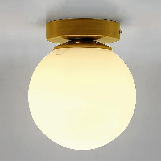 Image of Ceiling Light, for Hallway Light Fixture Ceiling Glass Shade for Living Room, Ceiling Surface, Cafe, Restaurant, Hallway, Kitchen-AA