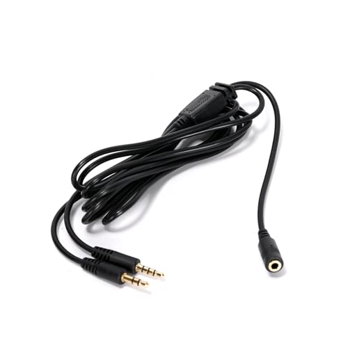 Image of Ruimou 1 Pcs 3.5mm Chat Link Pro Audio Cable (8.8ft) Compatible With Elgato HD60 S/HD60 X/HD60S Plus/HD60 Pro Capture Card (For Nintendo Switch/PS5/PS4/Xbox One/PC)