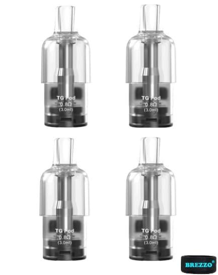 4 Pack of Cyber TG Pods 0.8 Ohm 3.0 TG Replacement Pods for Aspire Cyber G  Kit/Cyber GT kit