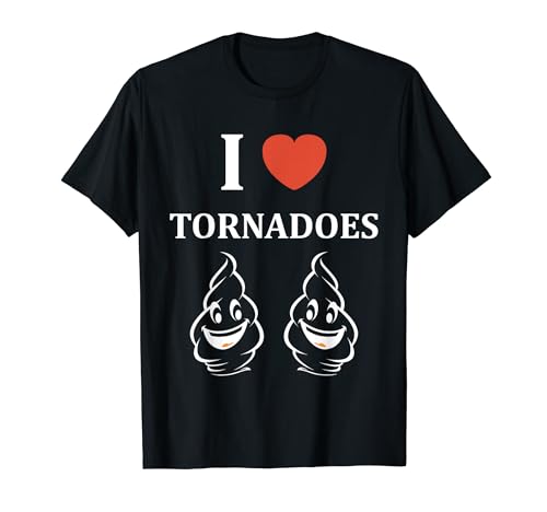 Storm Funny tornado minimalist simple i love Tornadoes T-Shirt