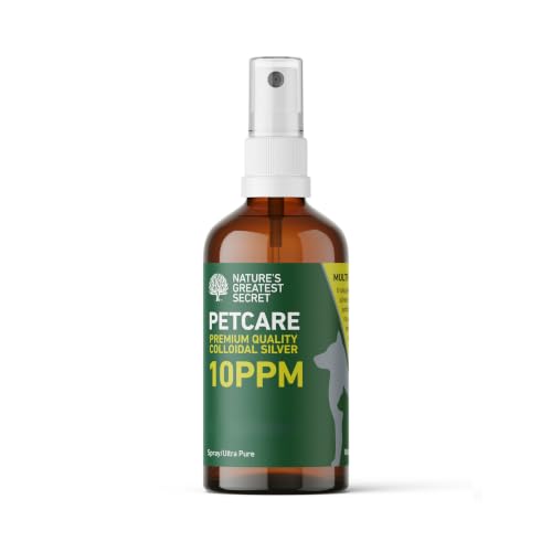 Image of Nature's Greatest Secret Premium Quality Colloidal Silver Petcare Spray 100ml | Smallest Particle Size | Crystal Clear | 10ppm
