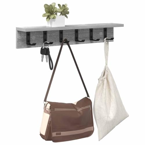 Étagère flottante pour petit espace 60cm | Table de chevet murale gris - 4