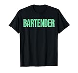 Barkeeper-Mitarbeiter-Uniform für Bar, Restaurant-Mitarbeiter T-Shirt