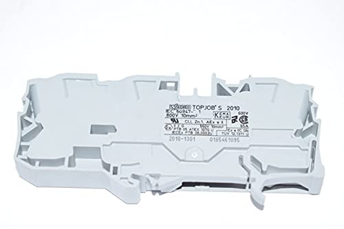 Image of TERMINAL BLOCK, DIN RAIL, 3POS, 10AWG - 2010-1301 - WAGO