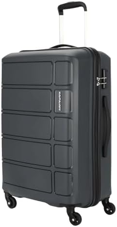 Kamiliant American Tourister Harrier|Cabin Trolley Bag Small Size (56 cms) for Travel| Hard Case Polypropylene (PP) Suitcase|360° 4-Wheel Spinner Luggage Trolley|Combination Lock|Iron Grey