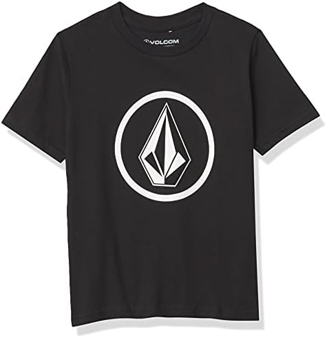 Volcom Circle Stone Short Sleeve Tee (Big Boys & Little Boys Sizes), Black, Large