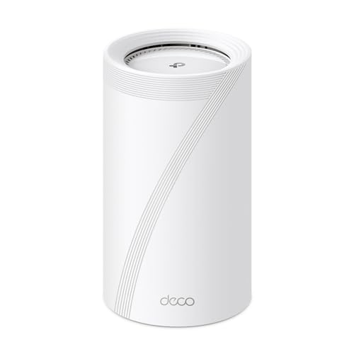 TP-Link Deco BE85 Wi-Fi 7 Mesh WLAN, BE19000 Tri-Band-Router und Repeater (10 Gbit/s Ethernet/Glasfaser-Port, 19 Gbps Wi-Fi-Geschwindigkeit, WPA3, 320 MHz Kanäle, 6 GHz)